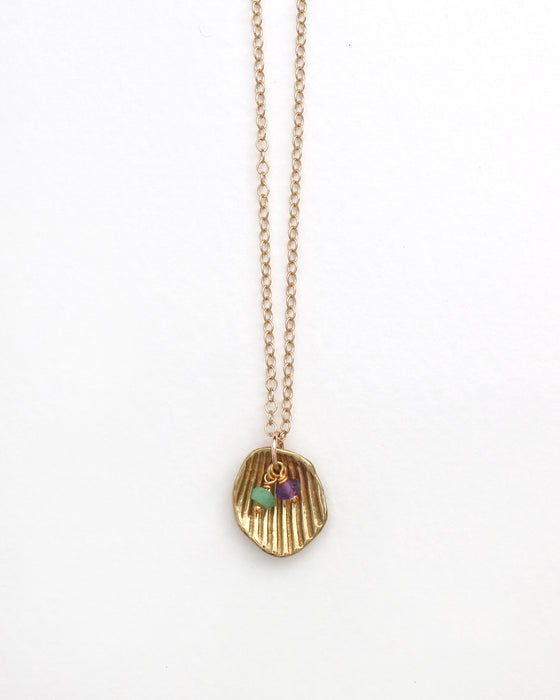 Venus Necklace with Custom Birthstones