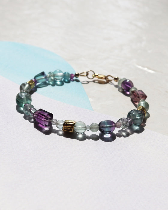Mosaic Bracelet with Fluorite