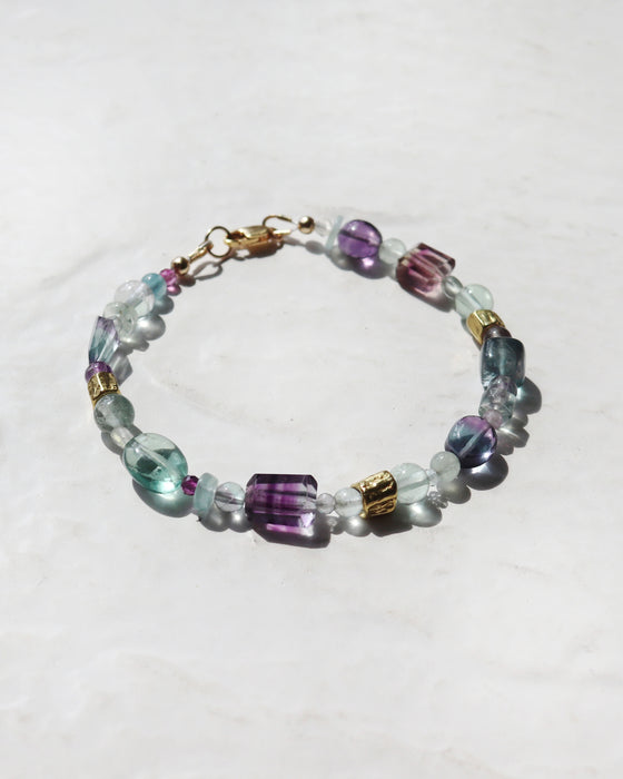 Mosaic Bracelet with Fluorite