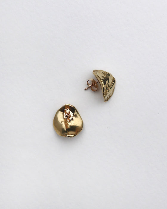 Ridge Stud Earrings