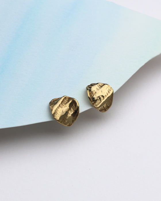 Ridge Stud Earrings