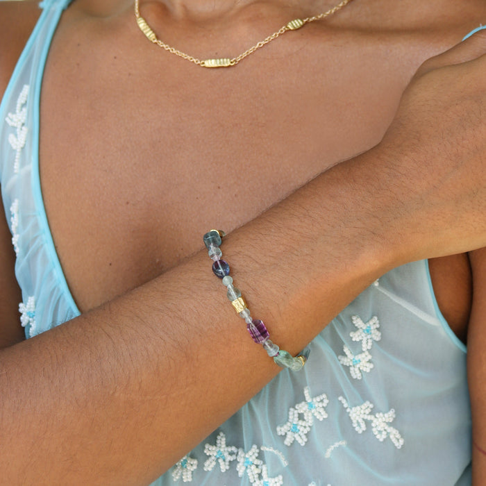 Mosaic Bracelet with Fluorite