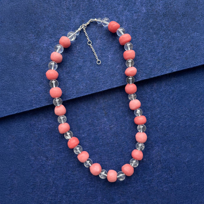 Cotton Candy Beaded Necklace