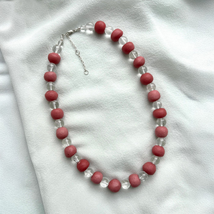 Cotton Candy Beaded Necklace