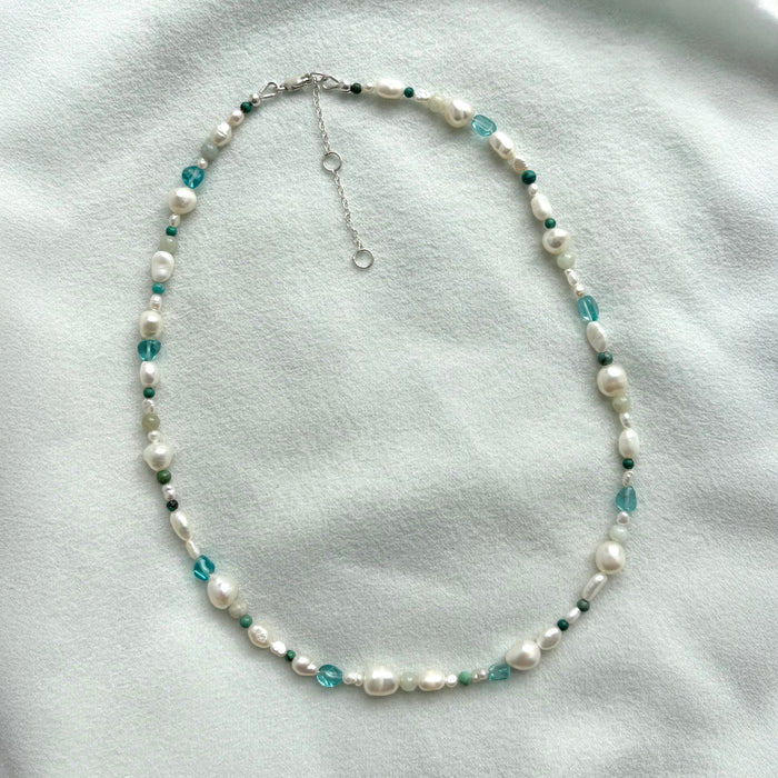 Blue Pearl Necklace