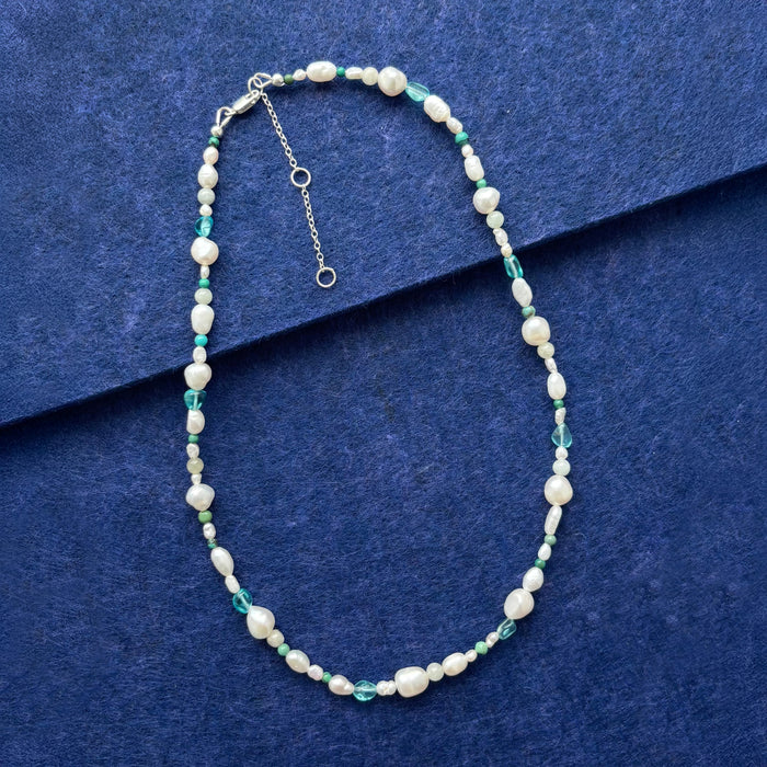 Blue Pearl Necklace