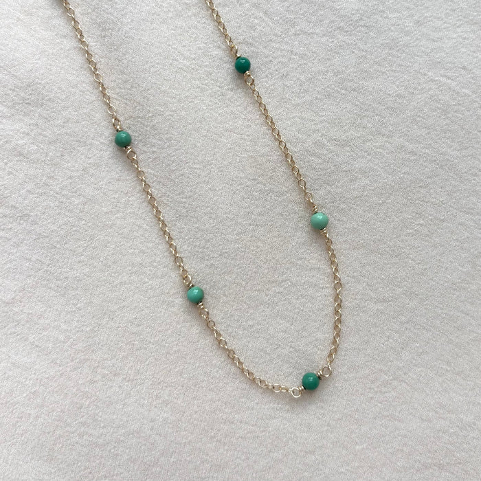 Turquoise Station Necklace