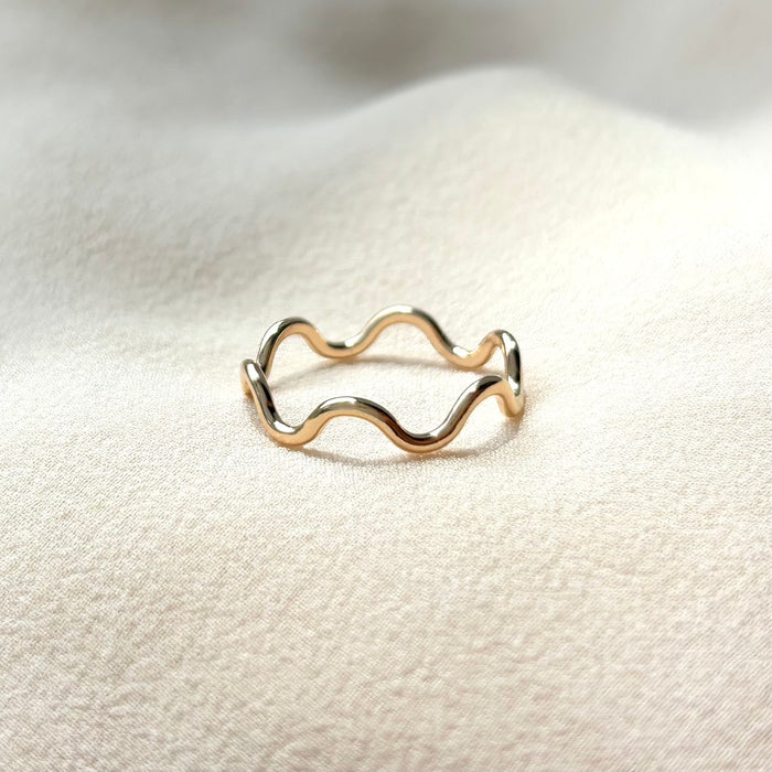 Bold Ripple Stacking Ring