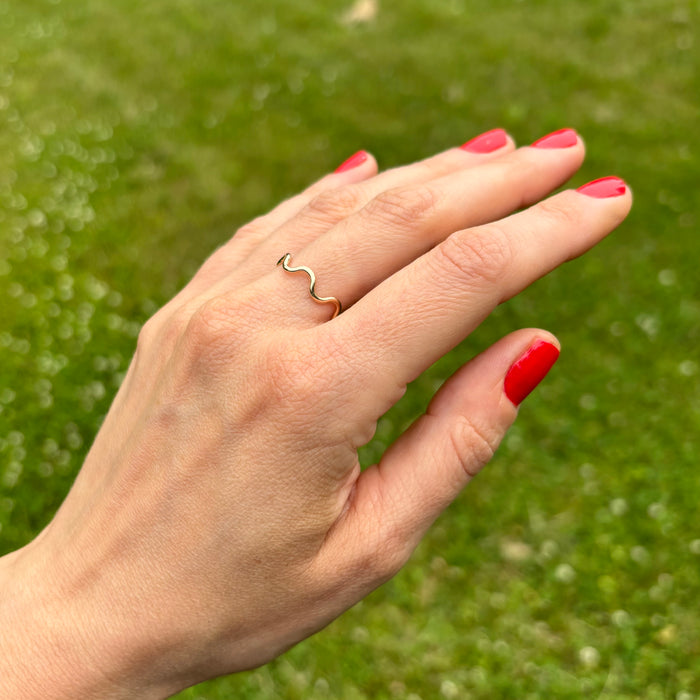 Bold Ripple Stacking Ring