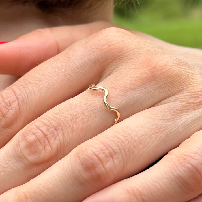 Bold Ripple Stacking Ring