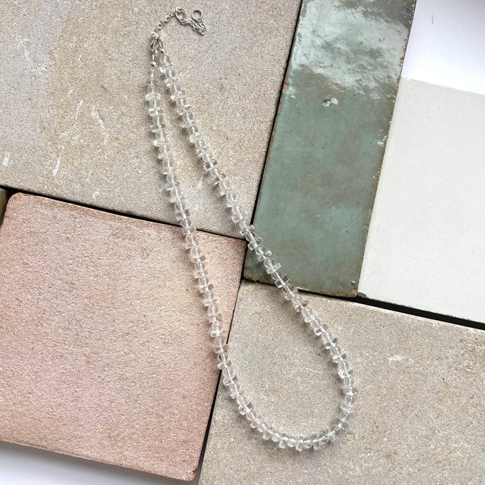 Luna Necklace with Clear Quartz
