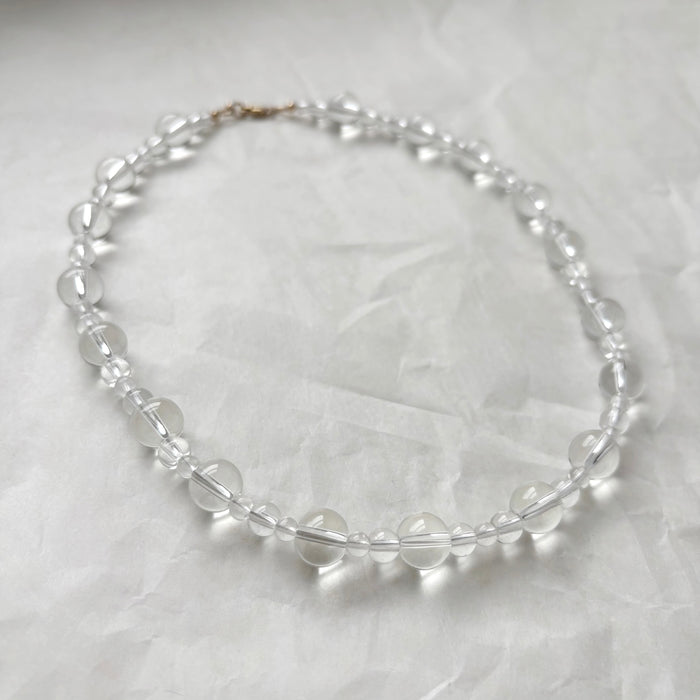 Bubble Necklace with Clear Quartz