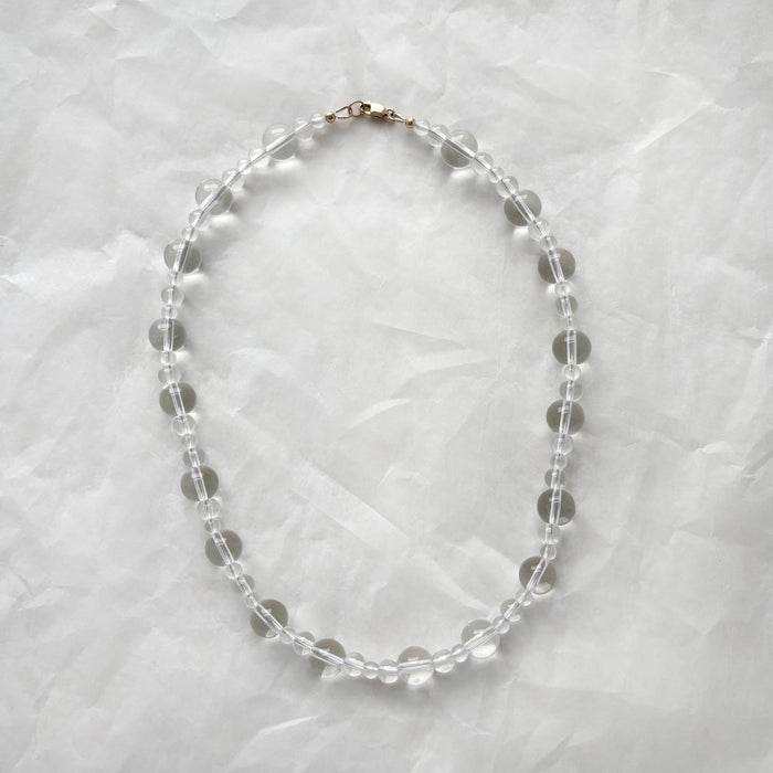 Bubble Necklace with Clear Quartz