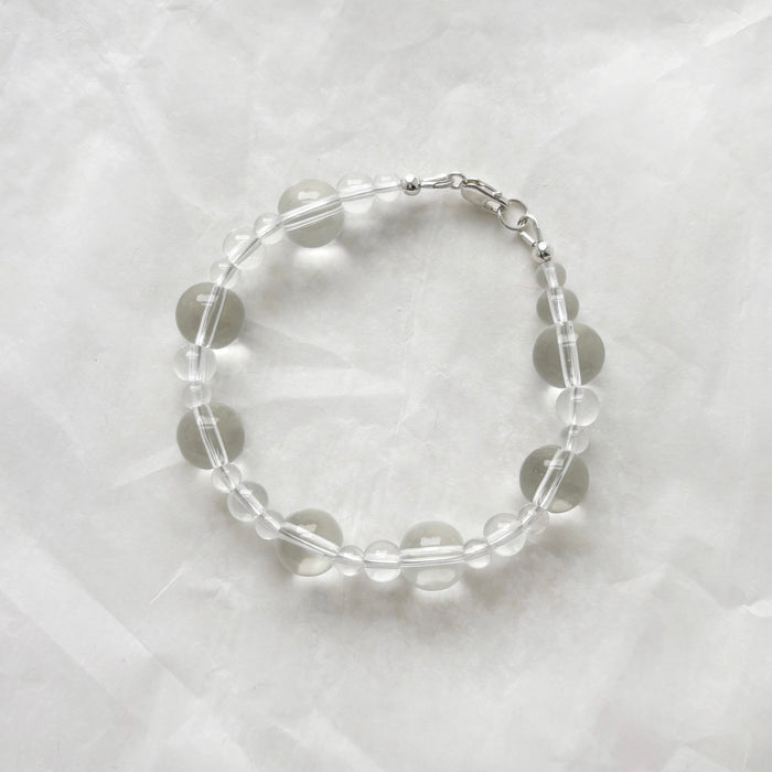 Bubble Bracelet with Clear Quartz