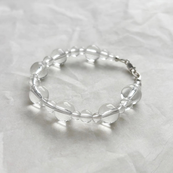 Bubble Bracelet with Clear Quartz