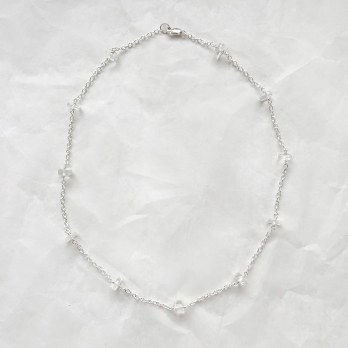 Moonbeam Necklace with Clear Quartz