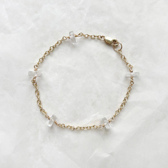 Moonbeam Bracelet with Crystal Quartz