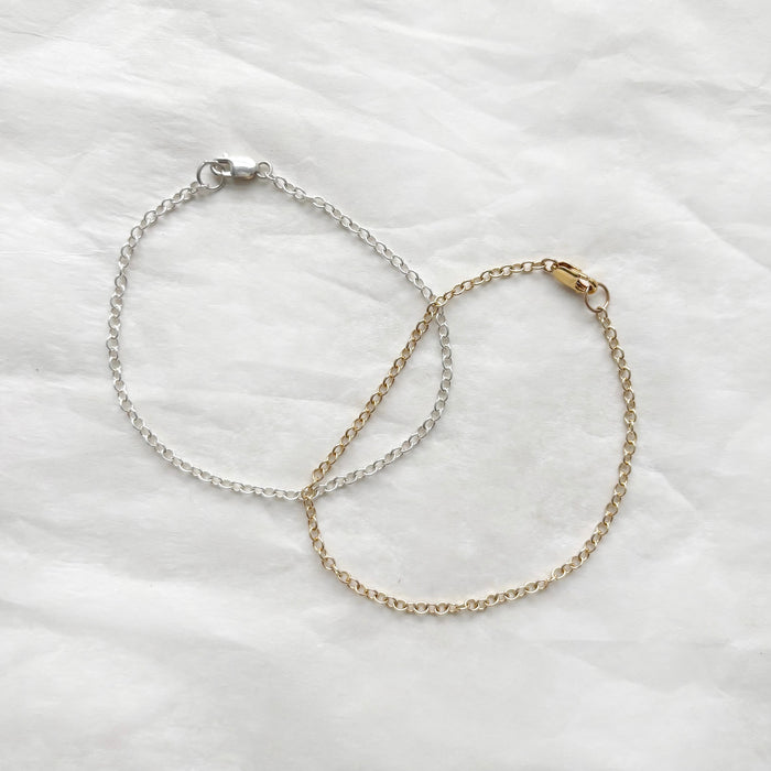 Simple Cable Chain Bracelet