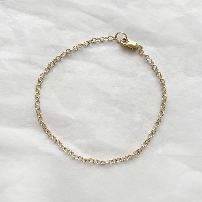 Simple Cable Chain Bracelet