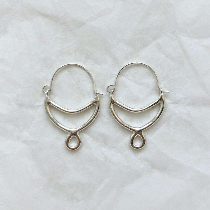 Crescent Hoop Earrings