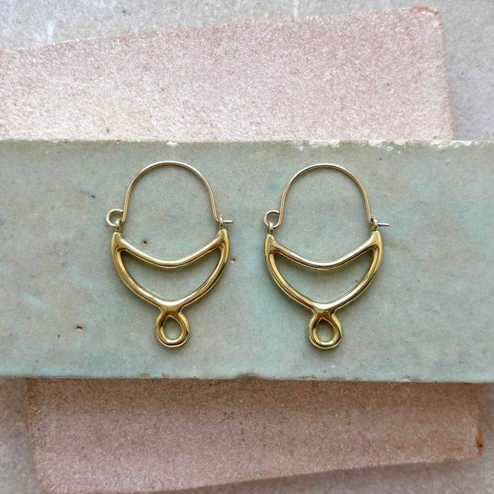 Crescent Hoop Earrings