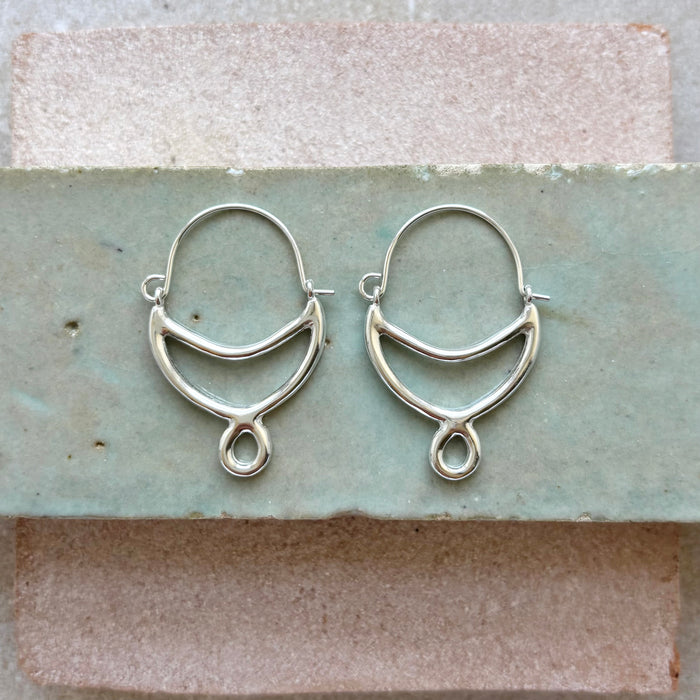 Crescent Hoop Earrings