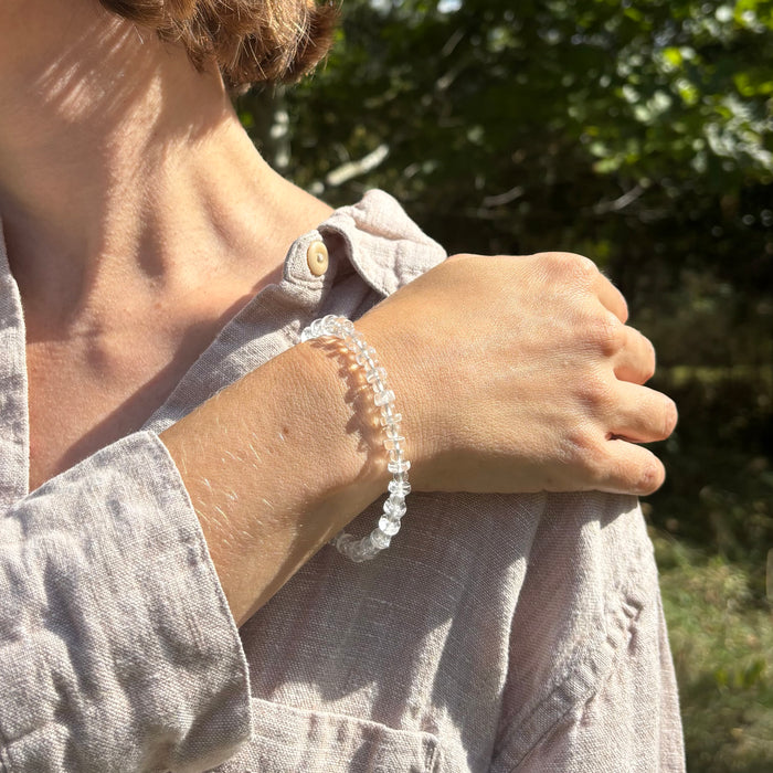 Luna Bracelet with Clear Quartz