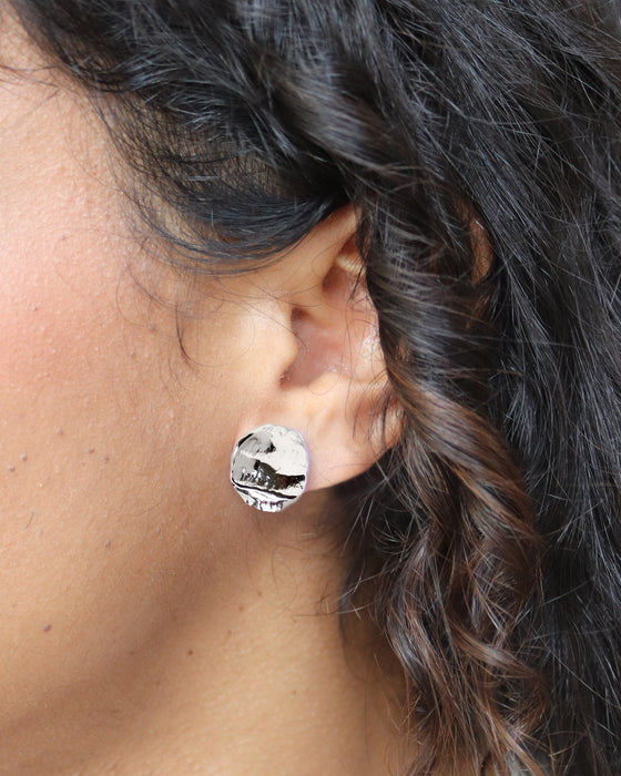 Ridge Stud Earrings