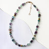 Mosaic necklace with fluorite by goldeluxe