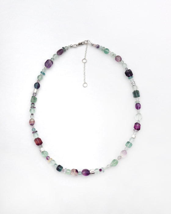 Mosaic Necklace with Fluorite