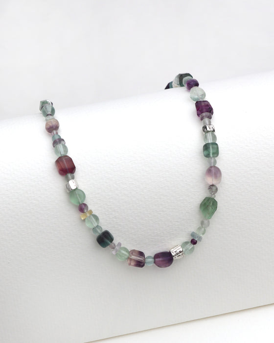 Mosaic Necklace with Fluorite