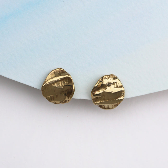 Ridge Stud Earrings