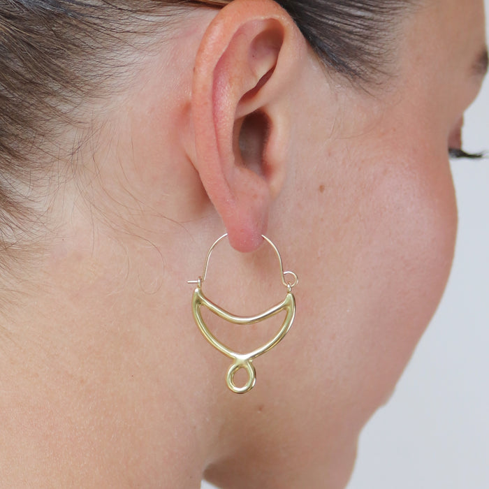 Crescent Hoop Earrings