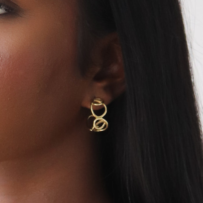 Eclipse Hoop Earrings