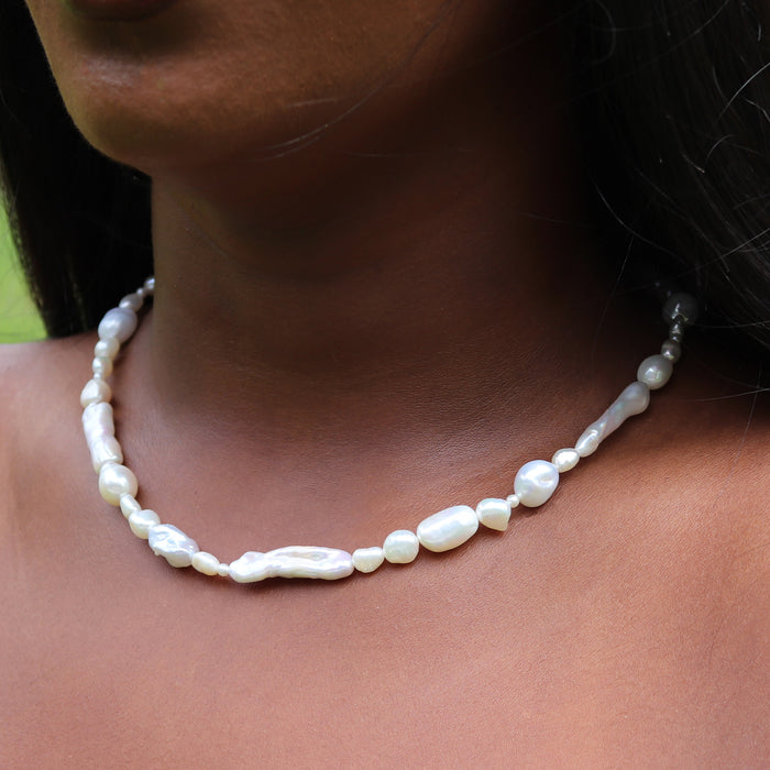 Mixed Baroque Pearl Necklace