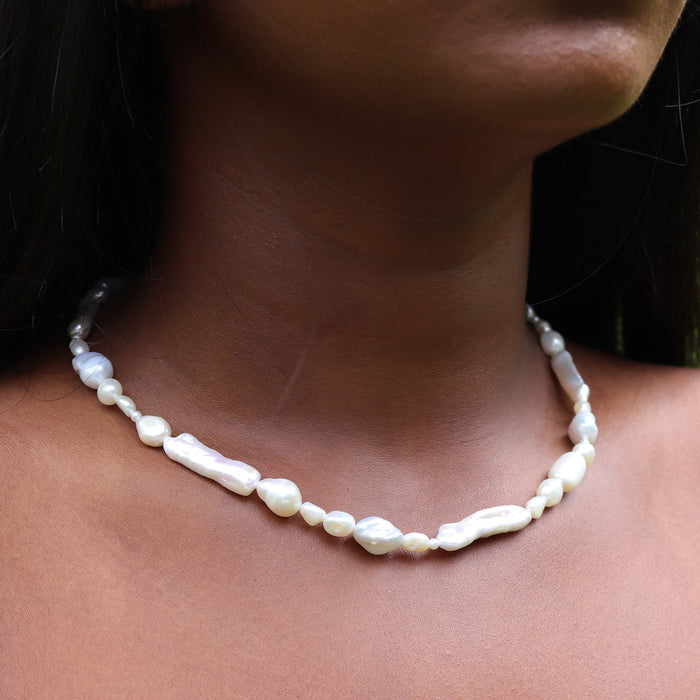 Mixed Baroque Pearl Necklace