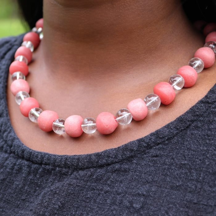 Cotton Candy Beaded Necklace