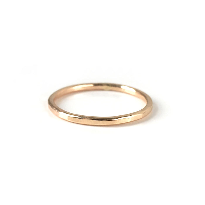 Faceted Band Stacking Ring