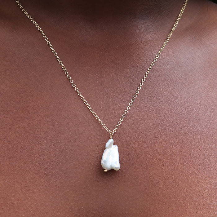 Baroque Pearl Necklace no. 1 - 14k Gold Fill