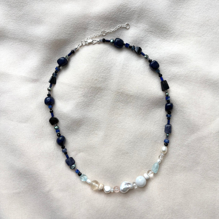Full Moon Beaded Necklace