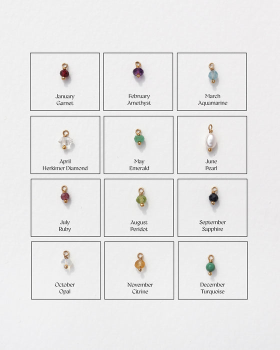 Venus Necklace with Custom Birthstones