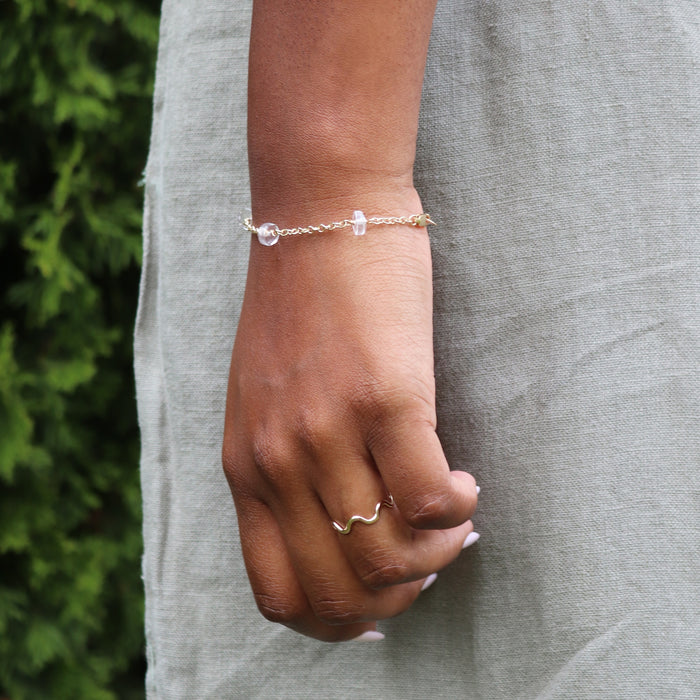 Moonbeam Bracelet with Crystal Quartz