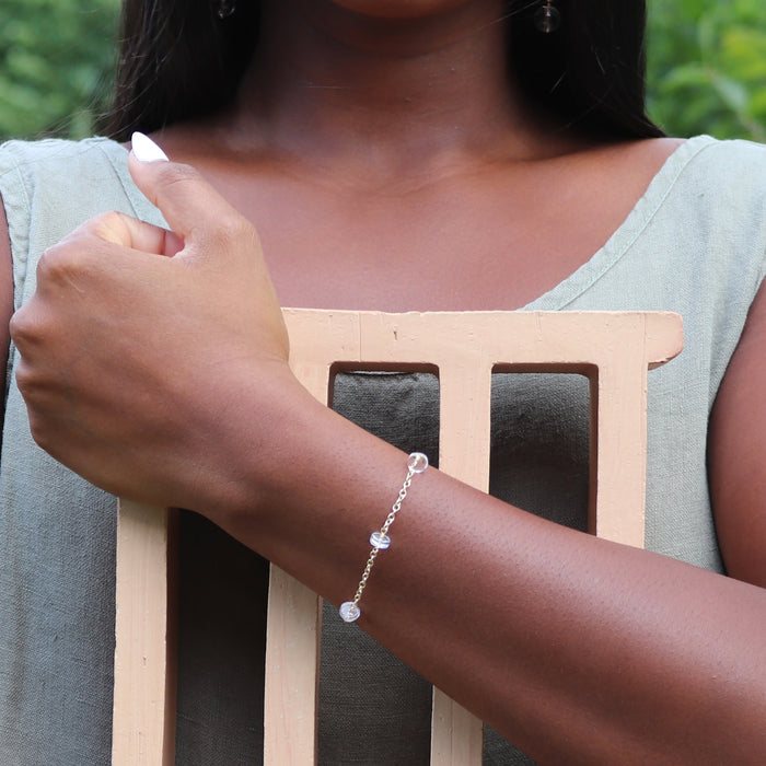 Moonbeam Bracelet with Crystal Quartz