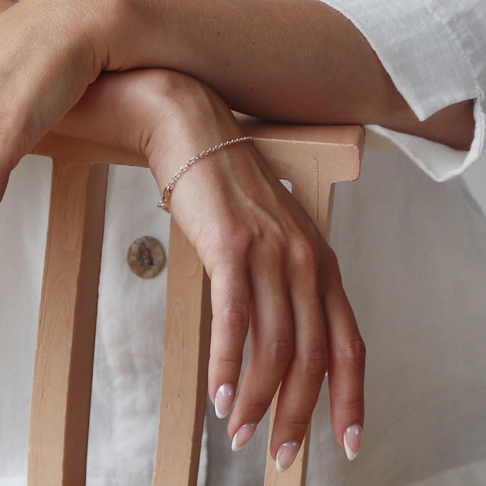 Simple Cable Chain Bracelet