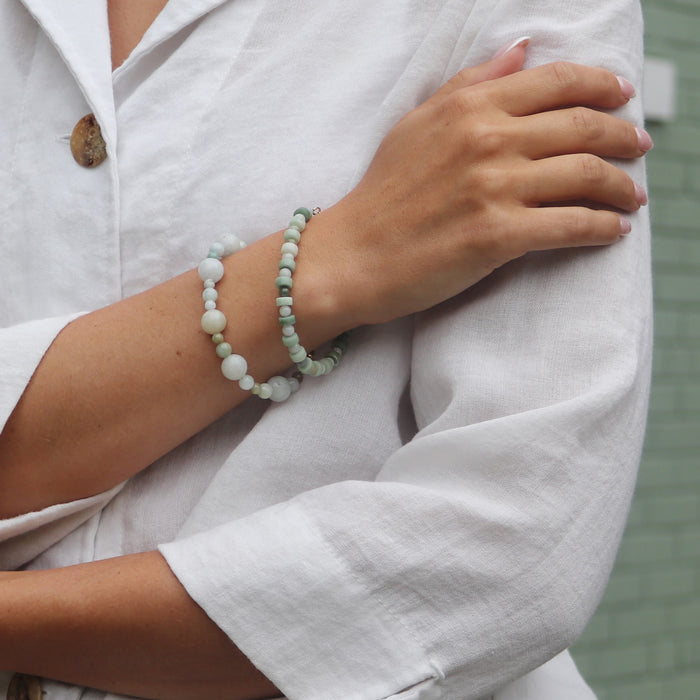 Luna Bracelet with Green Jade