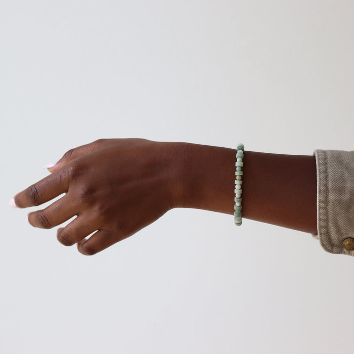 Luna Bracelet with Green Jade