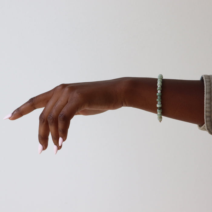 Luna Bracelet with Green Jade