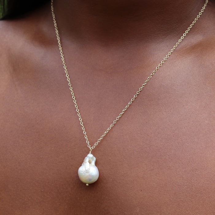 Baroque Pearl Necklace no. 2 - 14k Gold Fill