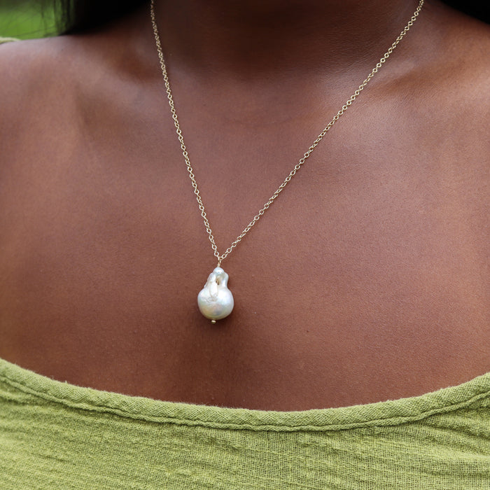 Baroque Pearl Necklace no. 2 - 14k Gold Fill