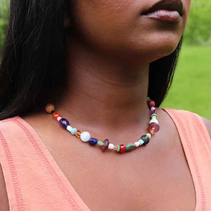 Colorful Mixer Beaded Necklace